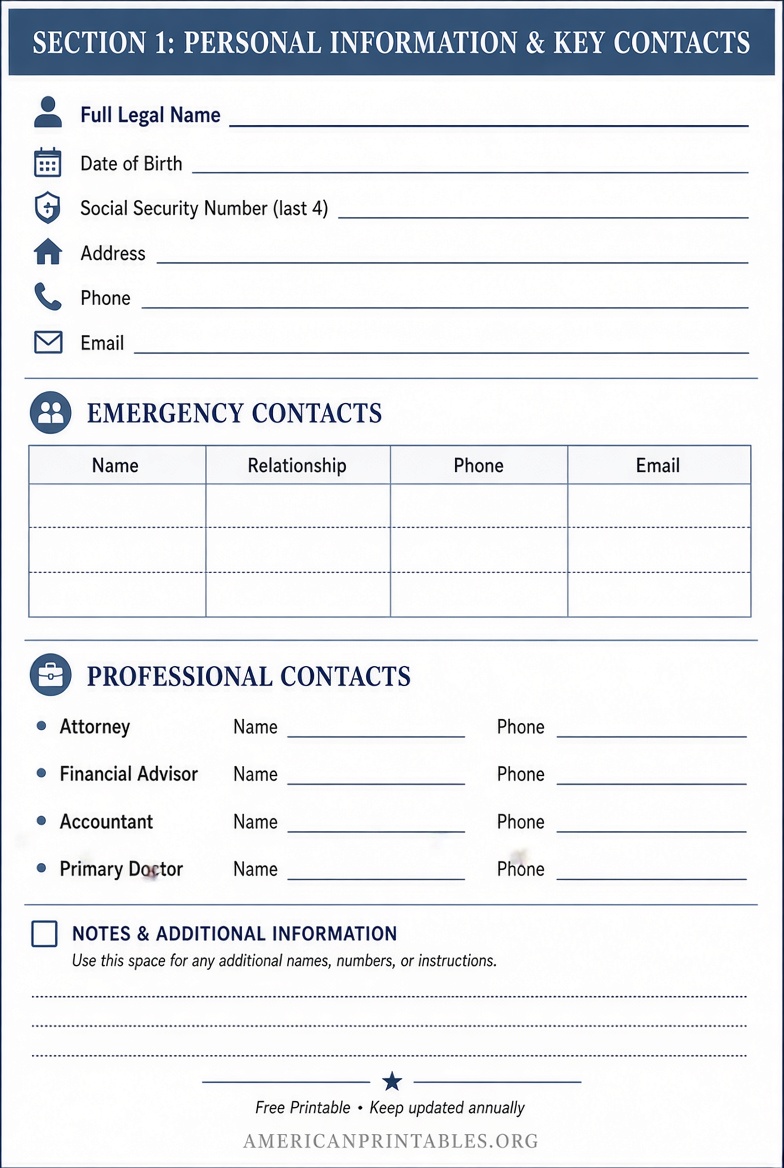 Free Printable In Case of Death Binder Template (3)