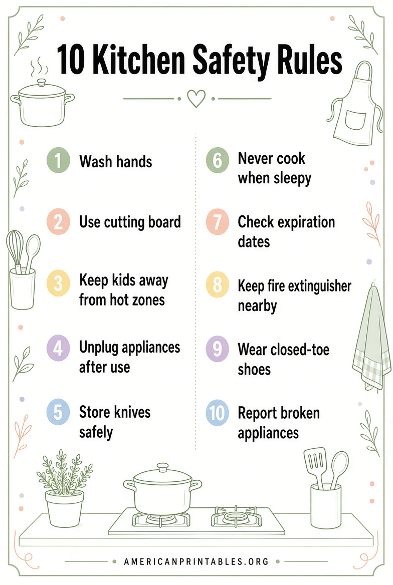 Free Printable Kitchen Safety Worksheets (2)