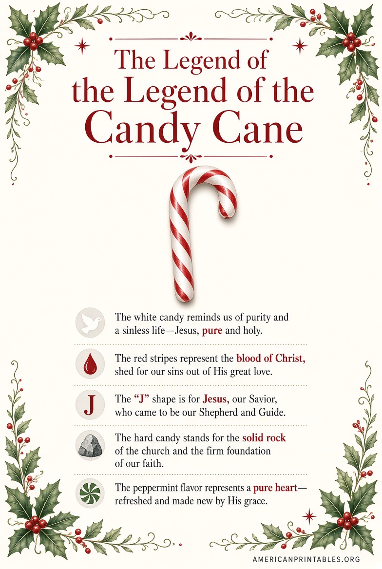 Free Printable Legend of the Candy Cane (1)