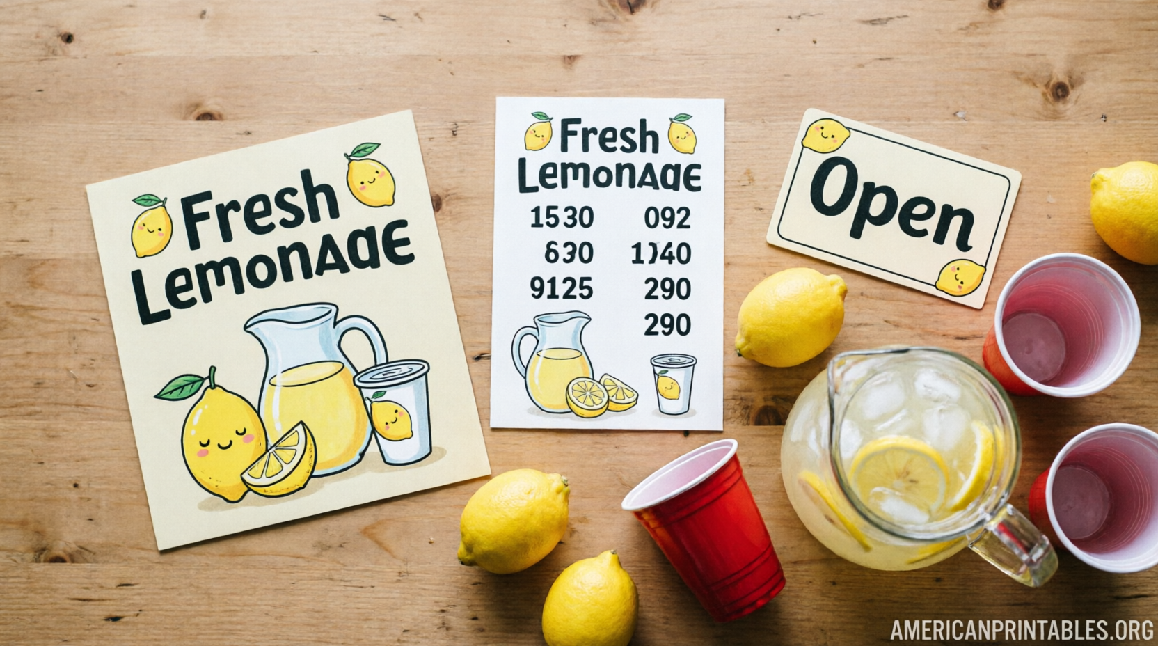 Free Printable Lemonade Stand Signs – Easy Downloads (3)