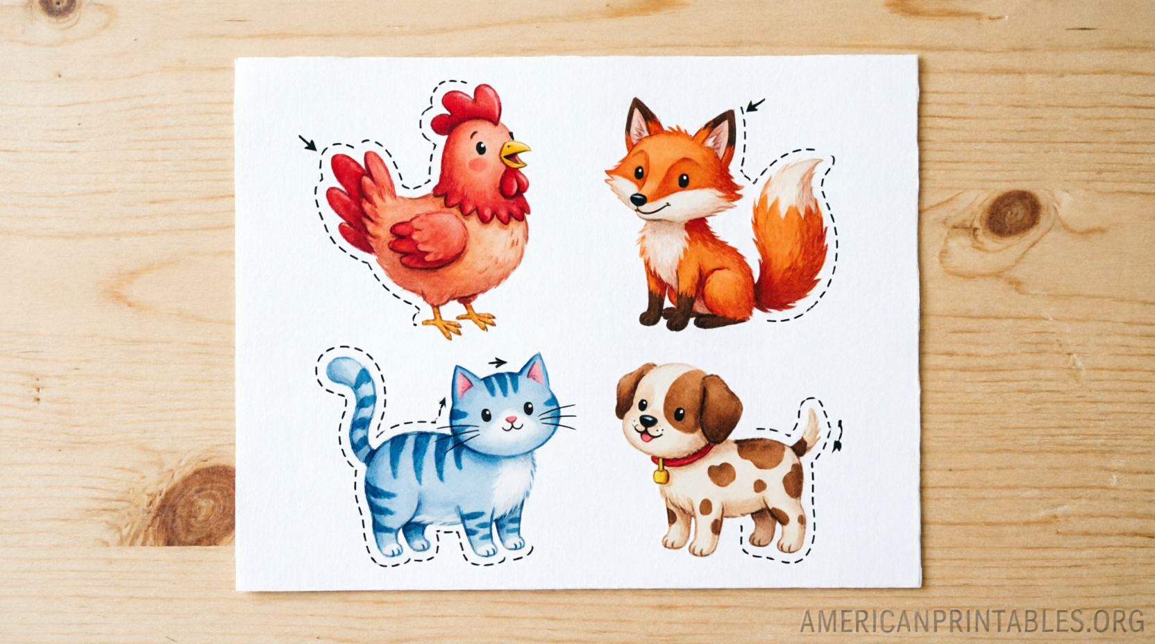 Free Printable Little Red Hen Puppets (1)