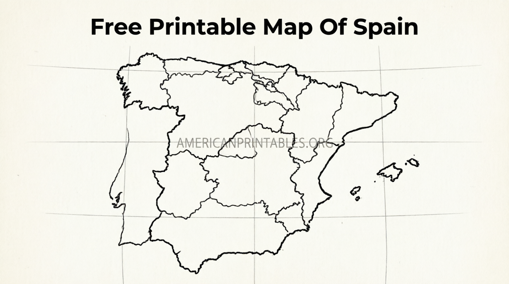 Free Printable Map of Spain – Download Now (4)