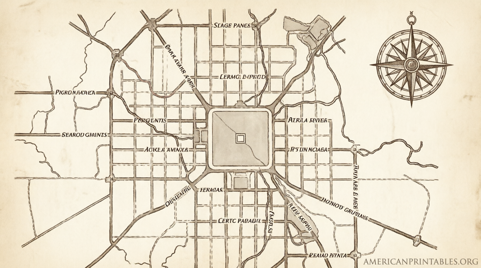Free Printable Map of Washington DC Guide (3)