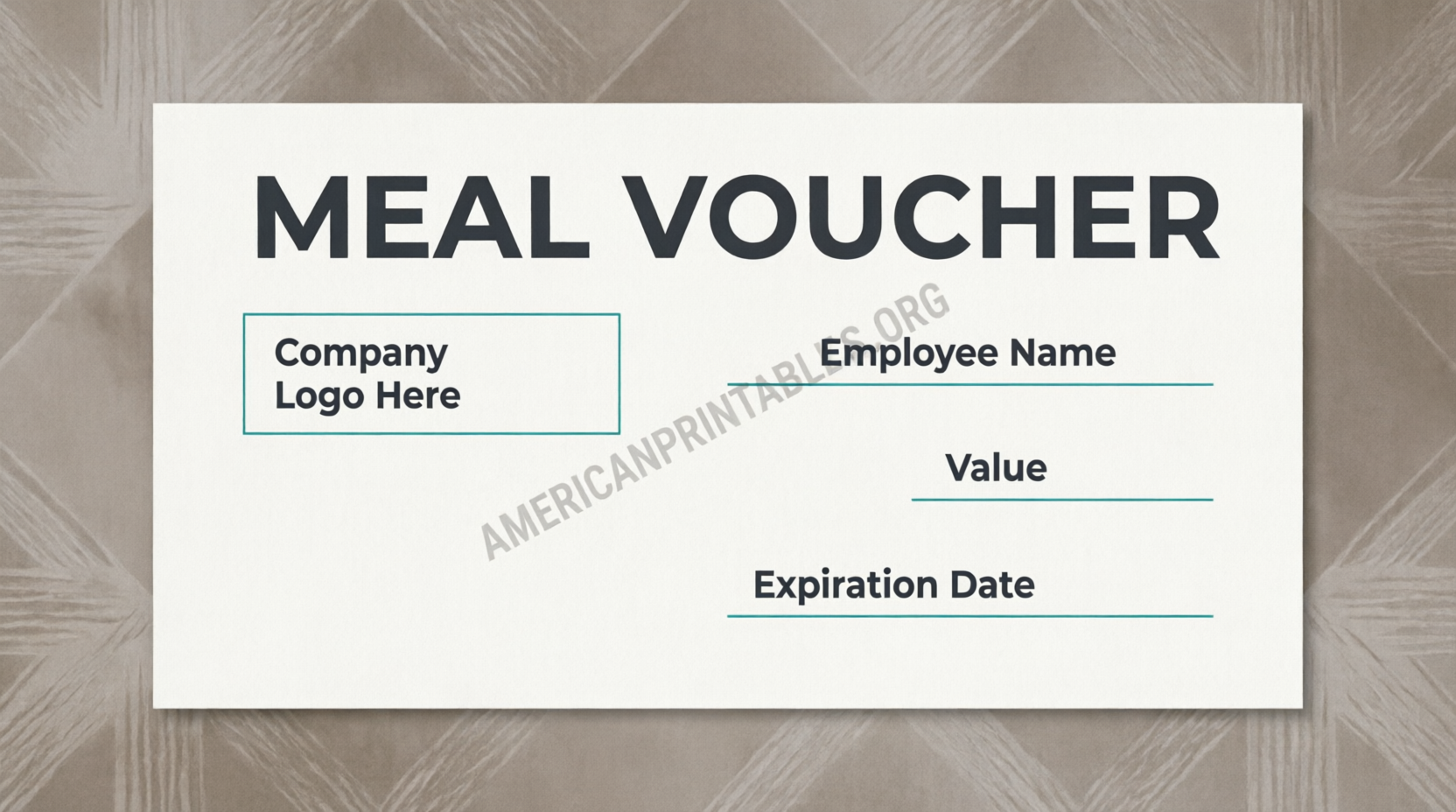 Free Printable Meal Voucher Templates (2)