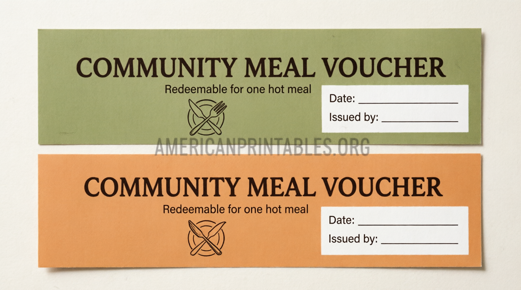 Free Printable Meal Voucher Templates (3)