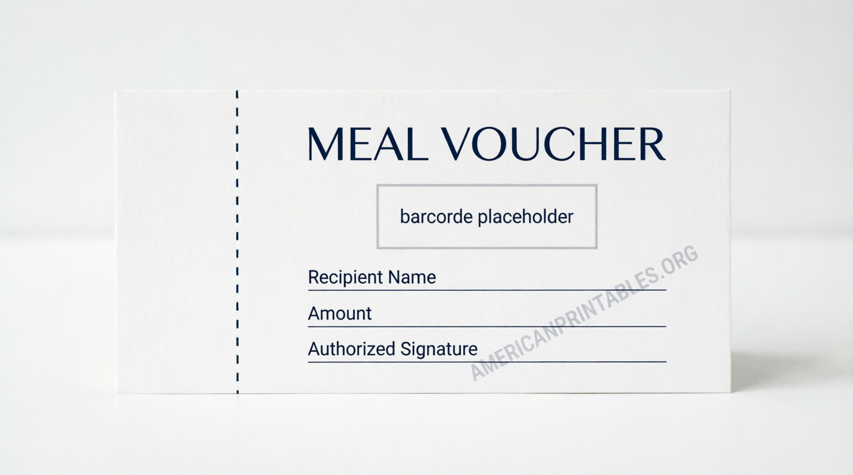 Free Printable Meal Voucher Templates (4)