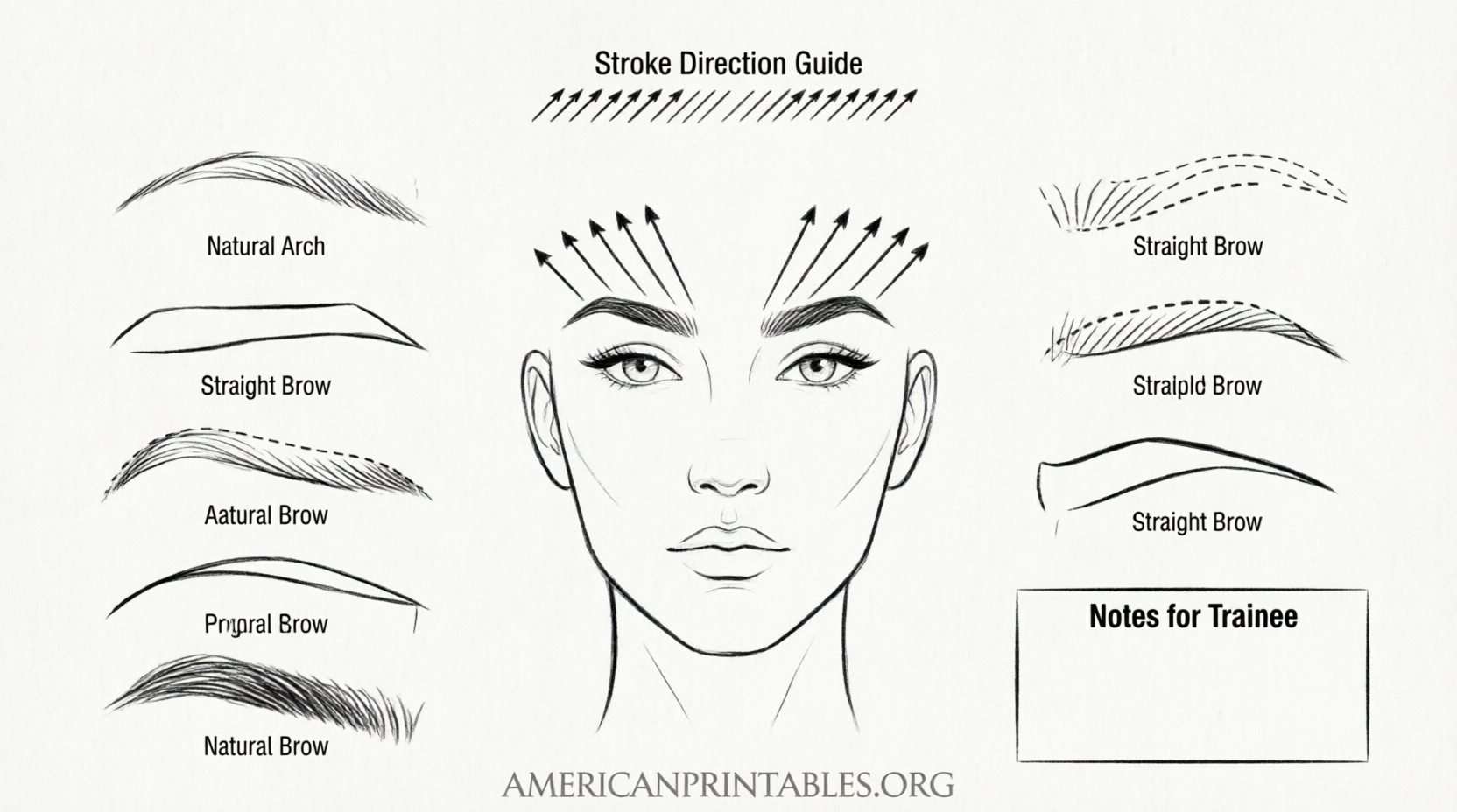 Free Printable Microblading Practice Sheets (2)
