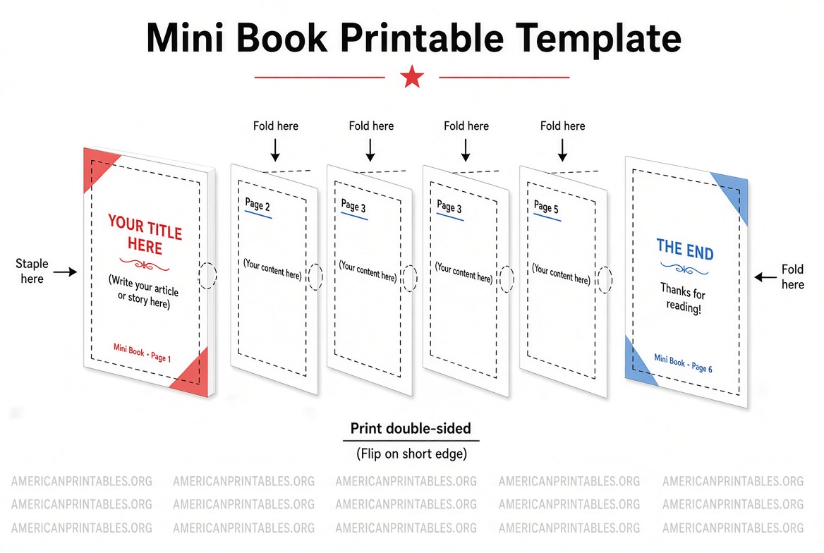 Free Printable Mini Book Template Guide (2)
