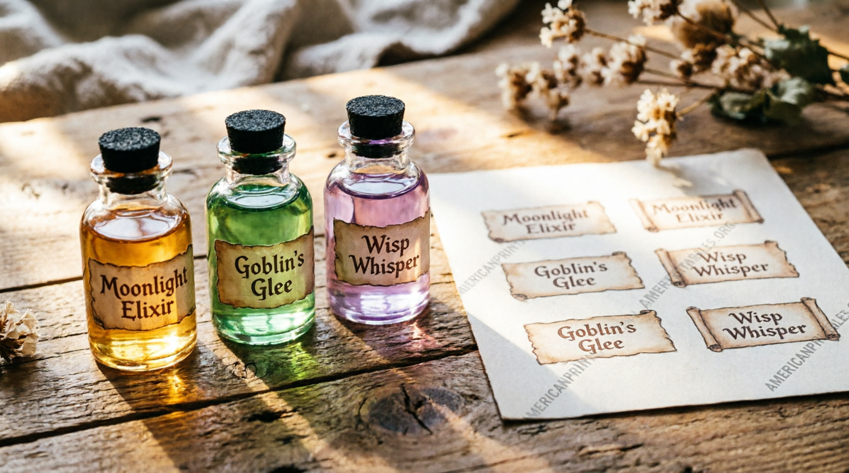 Free Printable Mini Potion Bottle Labels (4)