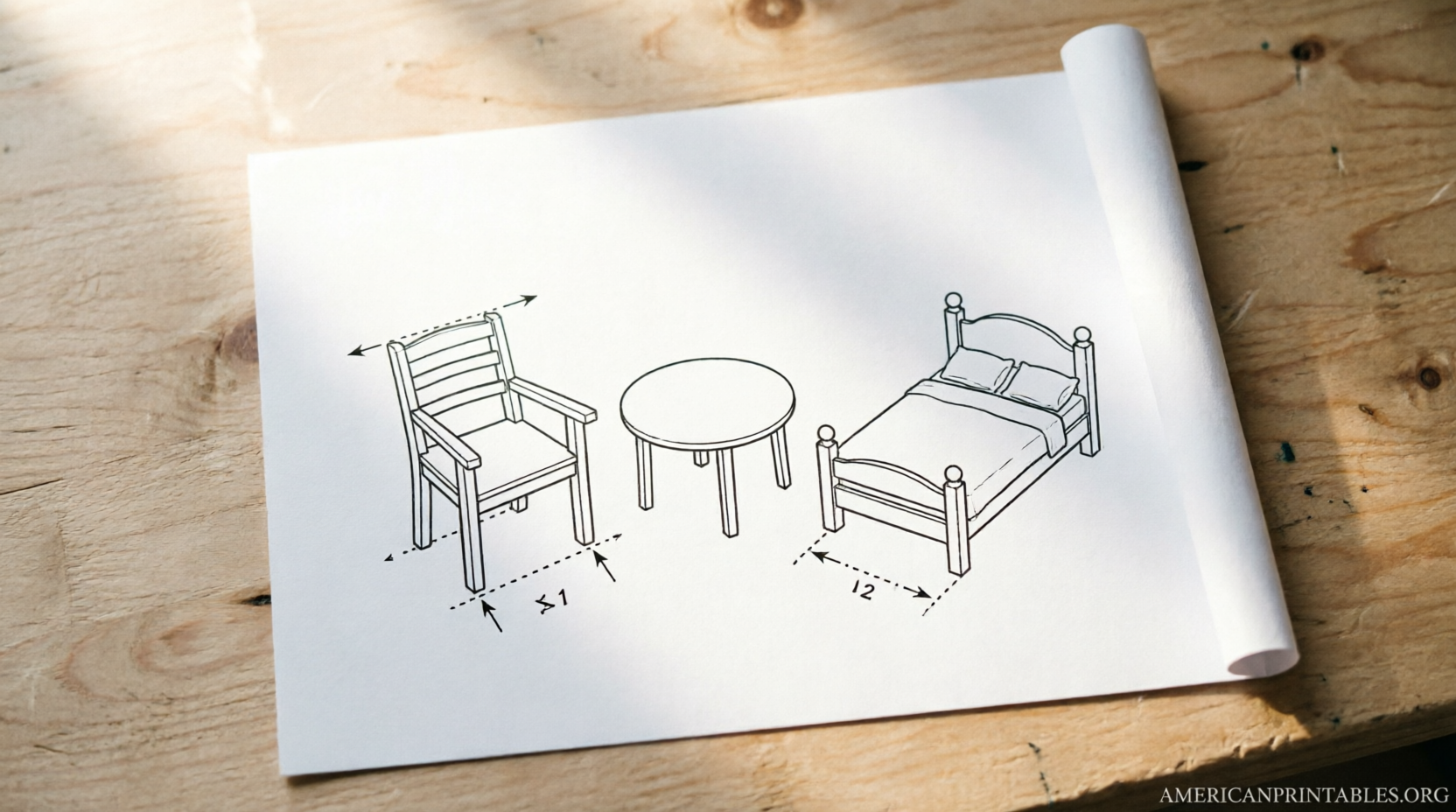 Free Printable Miniature Furniture Patterns (1)