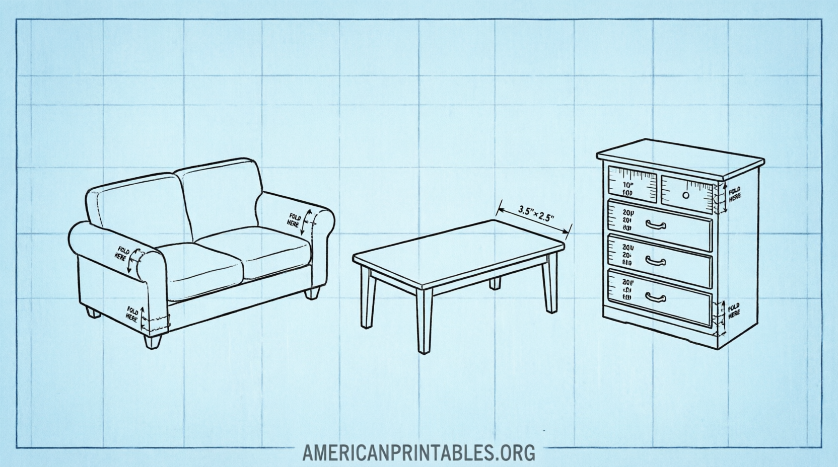 Free Printable Miniature Furniture Patterns (2)