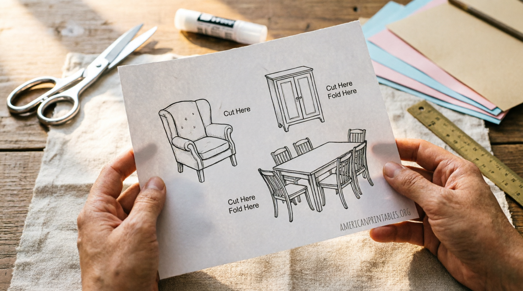 Free Printable Miniature Furniture Patterns (3)