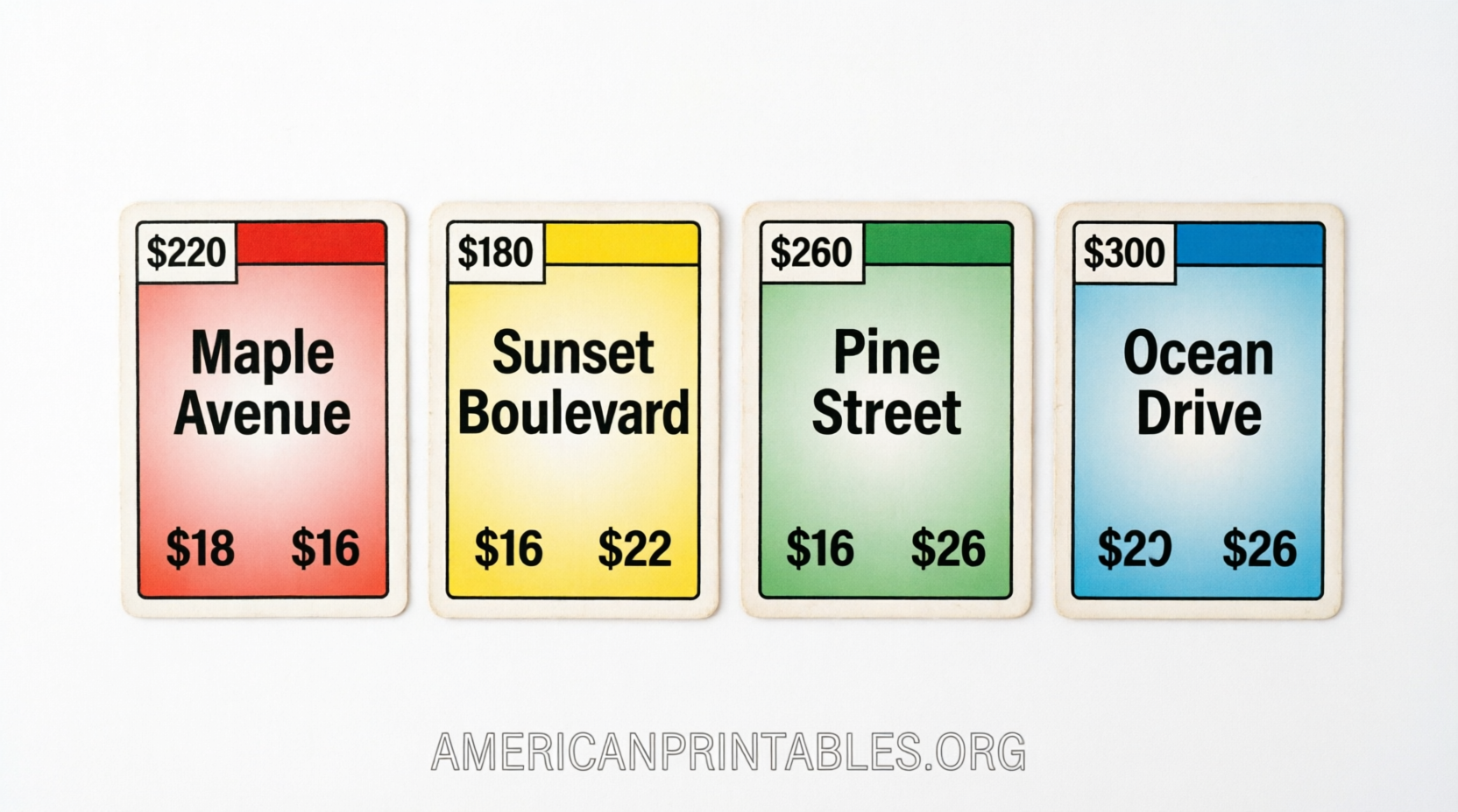 Free Printable Monopoly Property Cards (1)