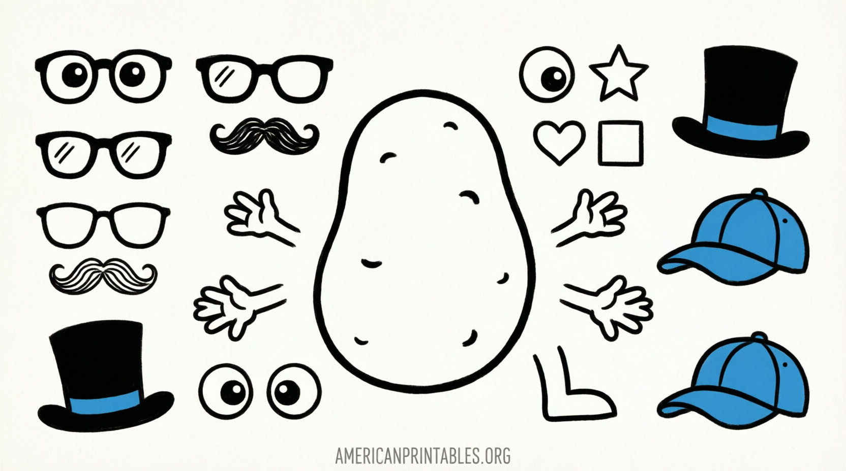 Free Printable Mr Potato Head Parts (3)