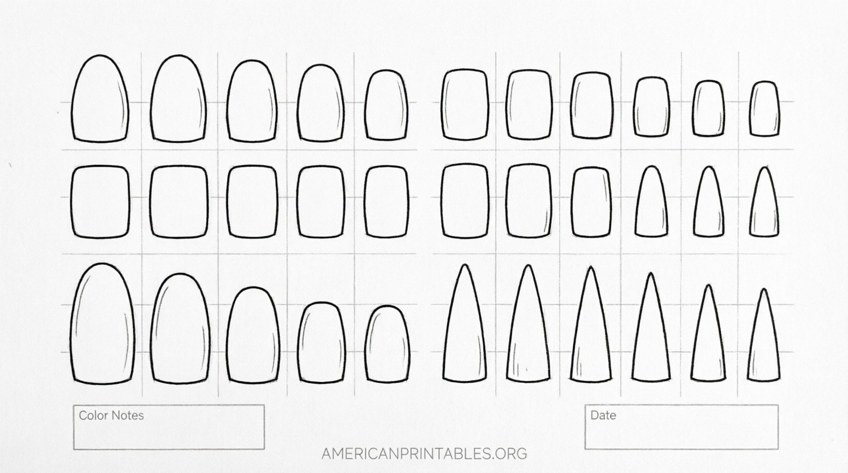 Free Printable Nail Art Practice Sheets (1)