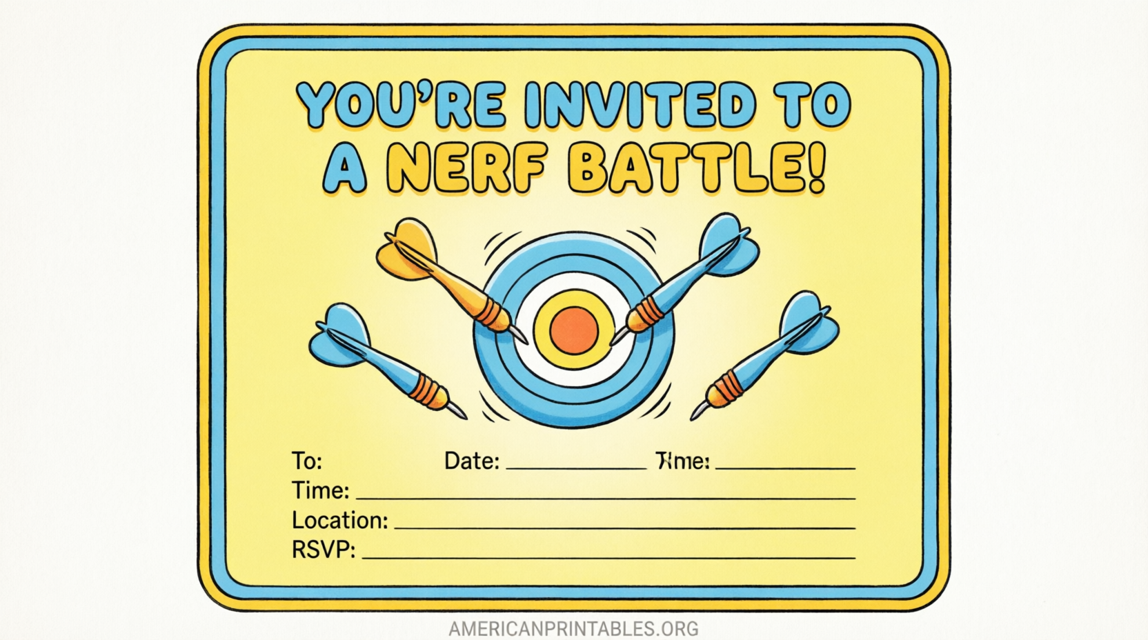 Free Printable Nerf Party Invitations (3)