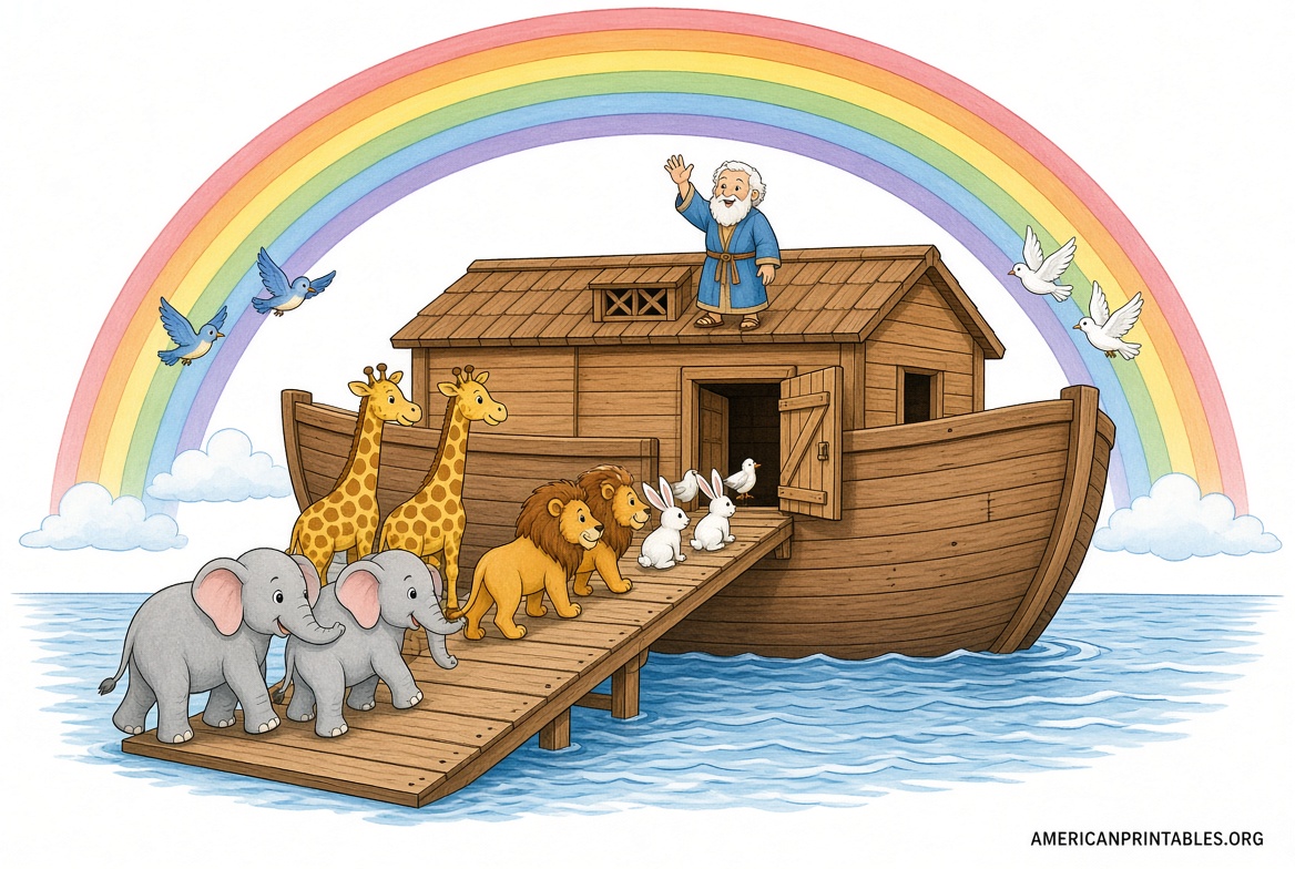 Free Printable Noah’s Ark Pictures for Kids (1)