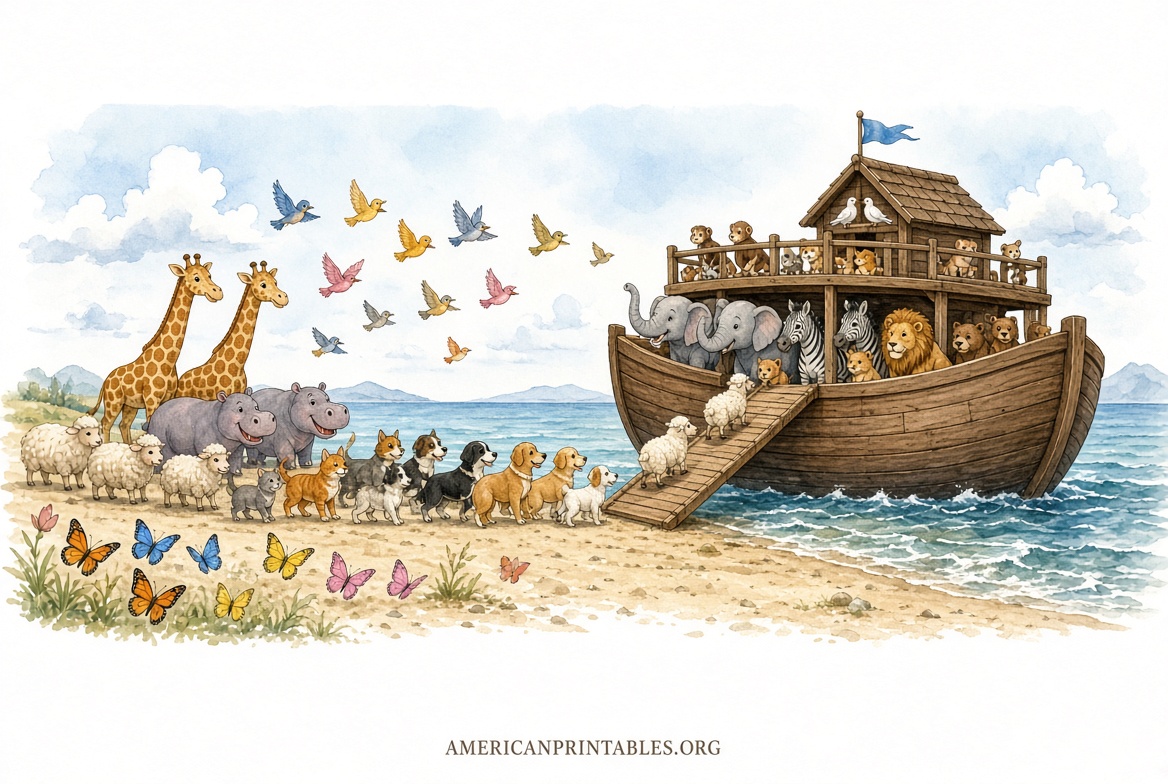 Free Printable Noah’s Ark Pictures for Kids (2)