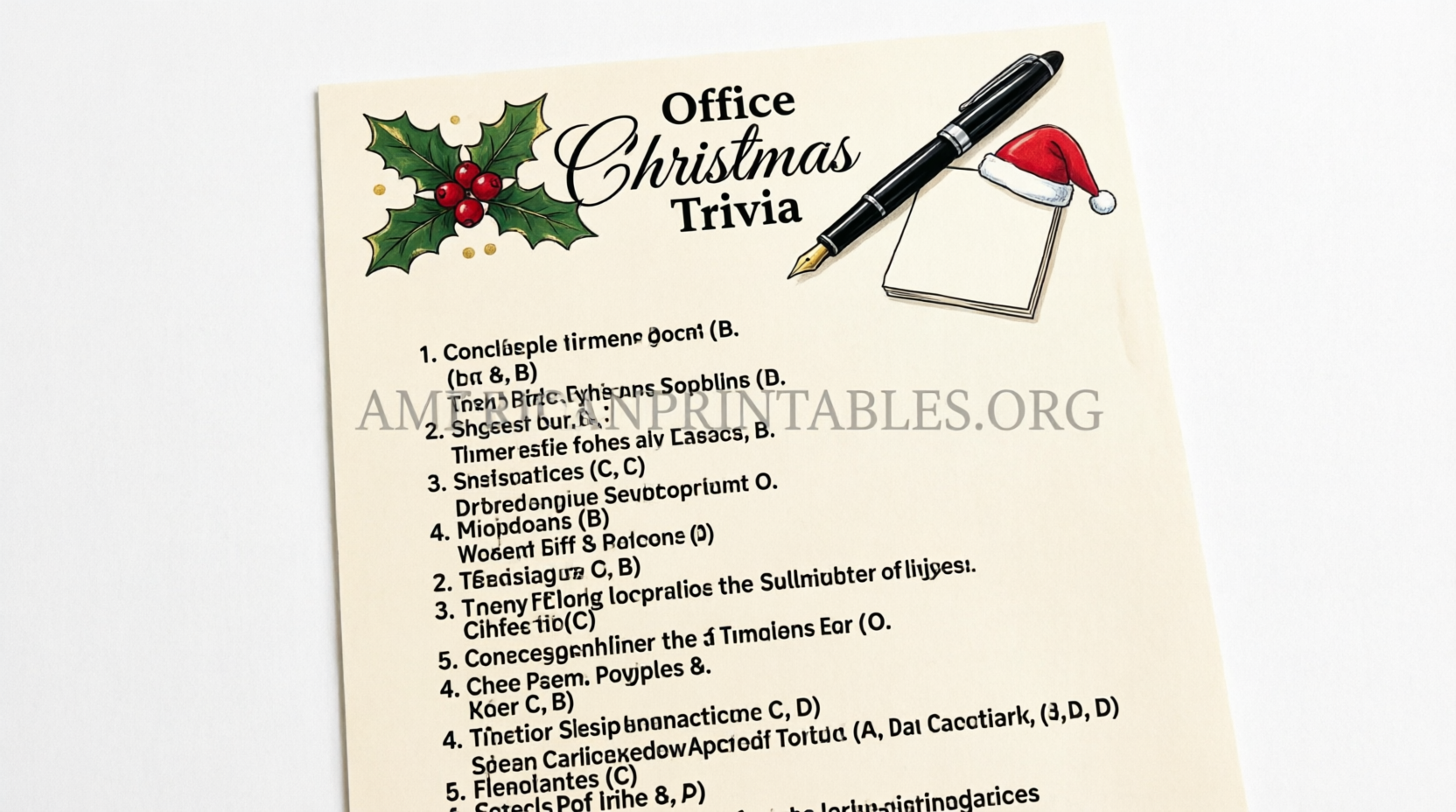 Free Printable Office Christmas Party Games (1)