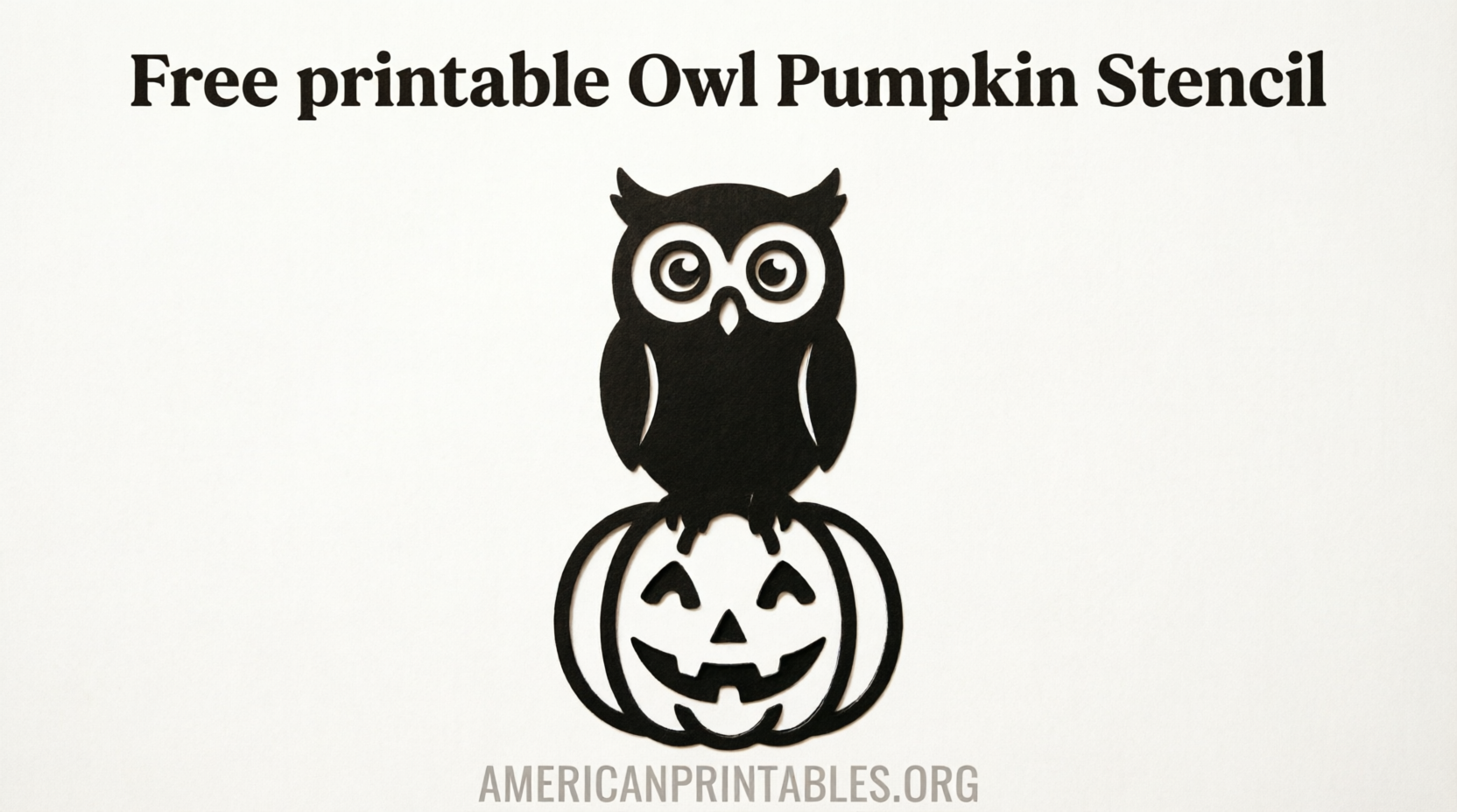 Free Printable Owl Pumpkin Stencils (3)