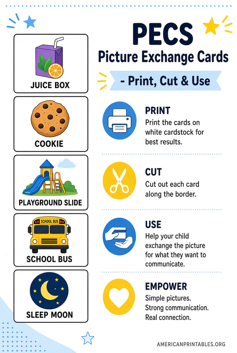 Free Printable PECS Picture Cards for Autism (4)