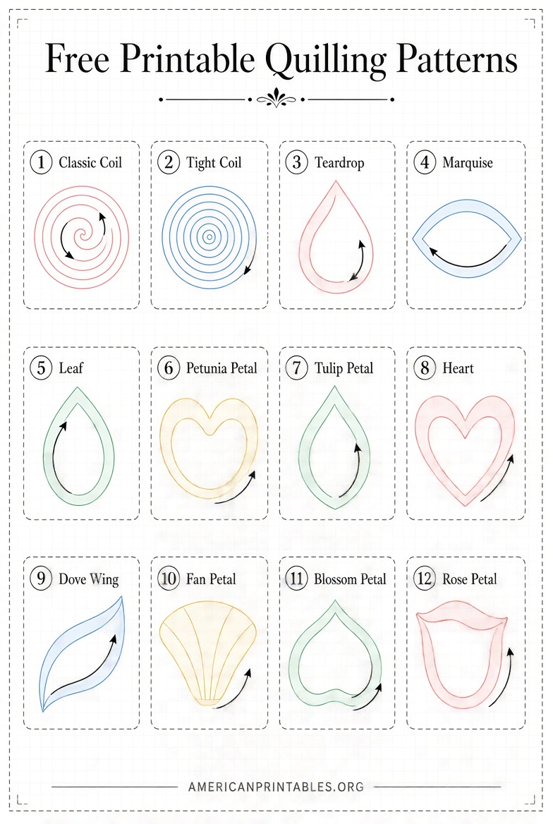 Free Printable Paper Quilling Patterns (1)