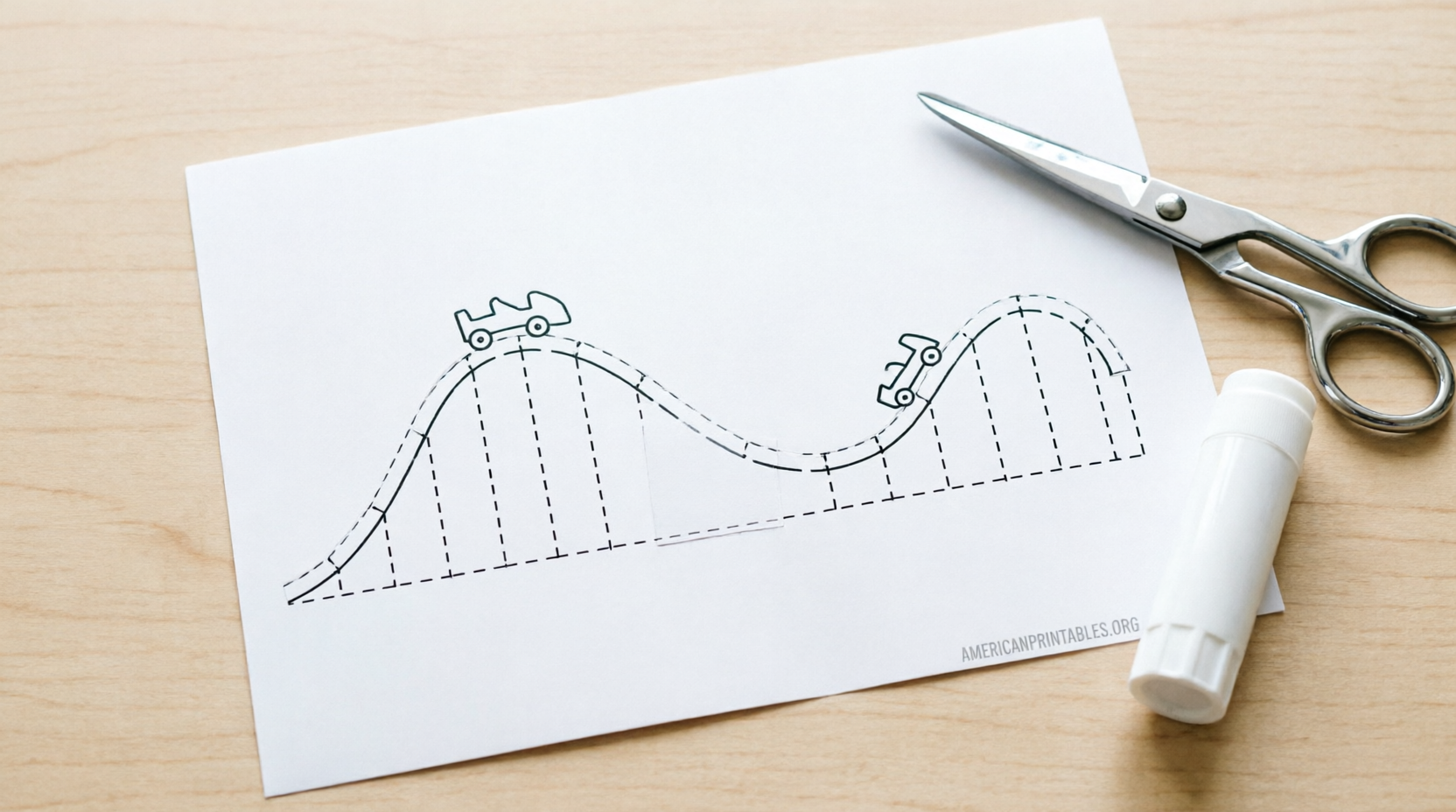 Free Printable Paper Roller Coaster Templates (1)