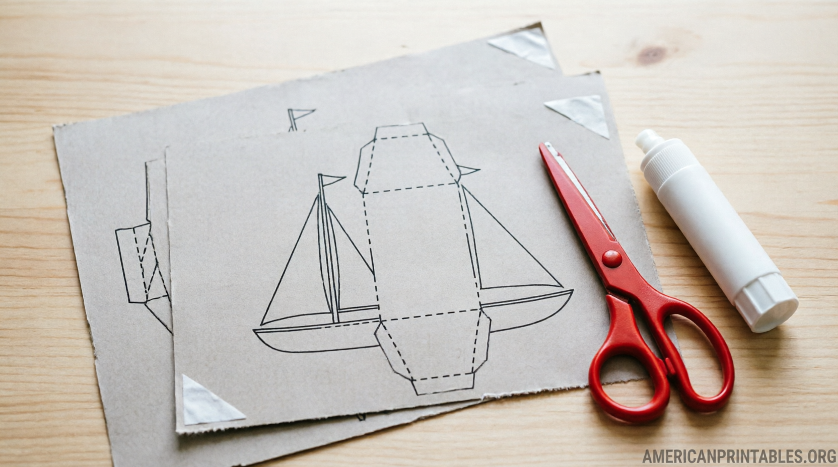 Free Printable Paper Ship Models (1)