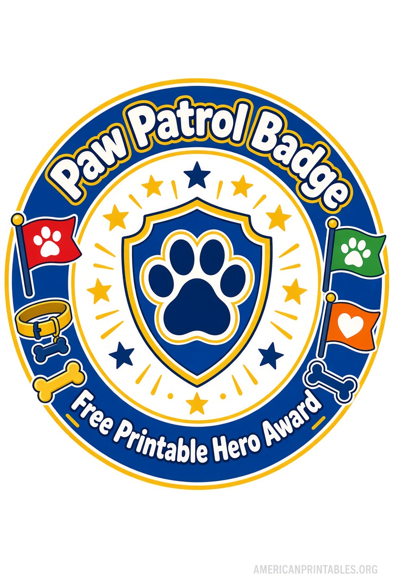 Free Printable Paw Patrol Badges for Kids (4)