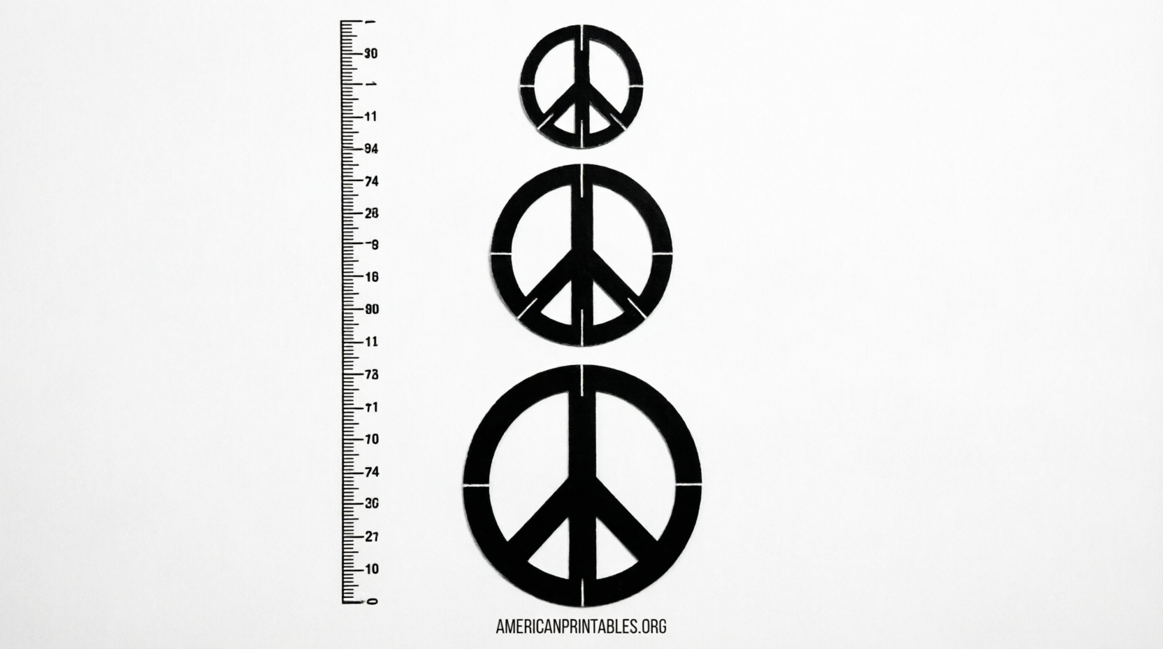 Free Printable Peace Sign Stencil Downloads (1)