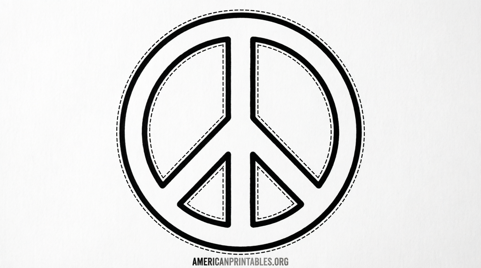 Free Printable Peace Sign Stencil Downloads (4)