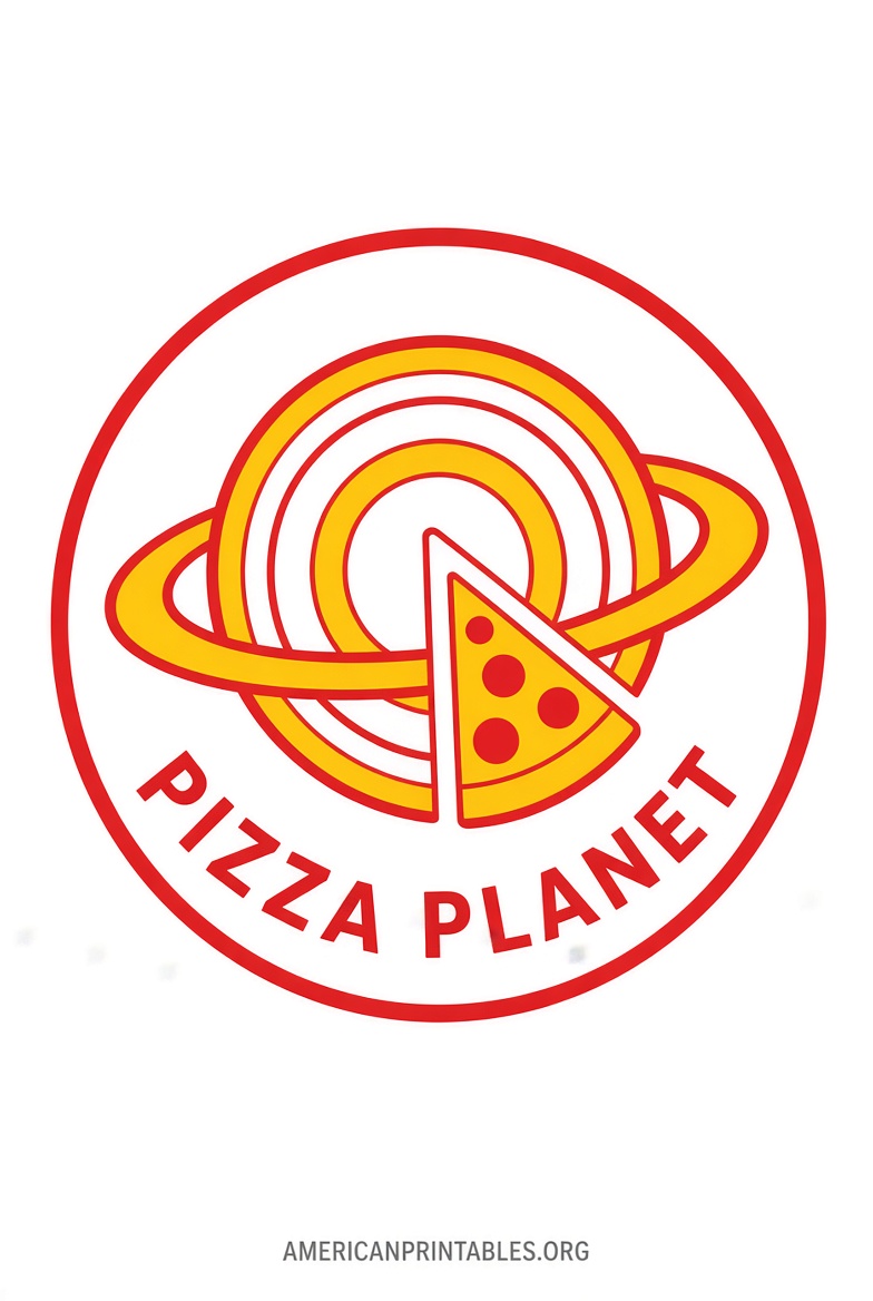 Free Printable Pizza Planet Logo – Easy Download (2)