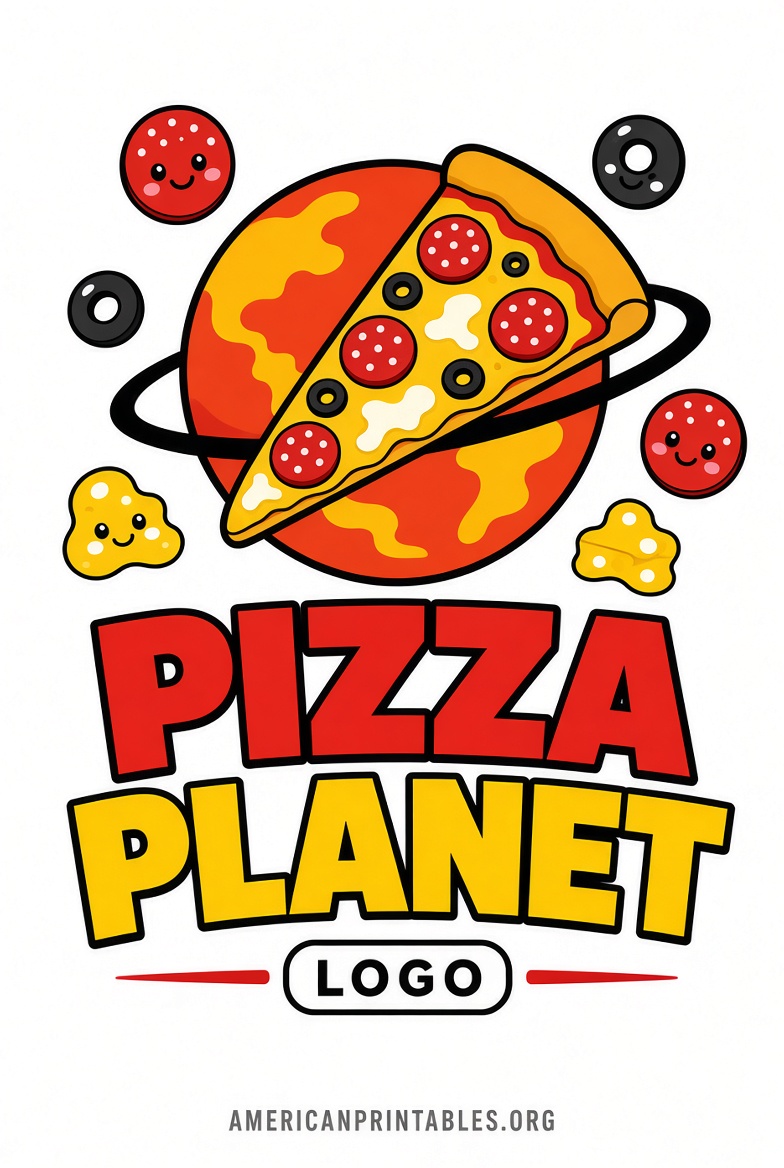 Free Printable Pizza Planet Logo – Easy Download (3)