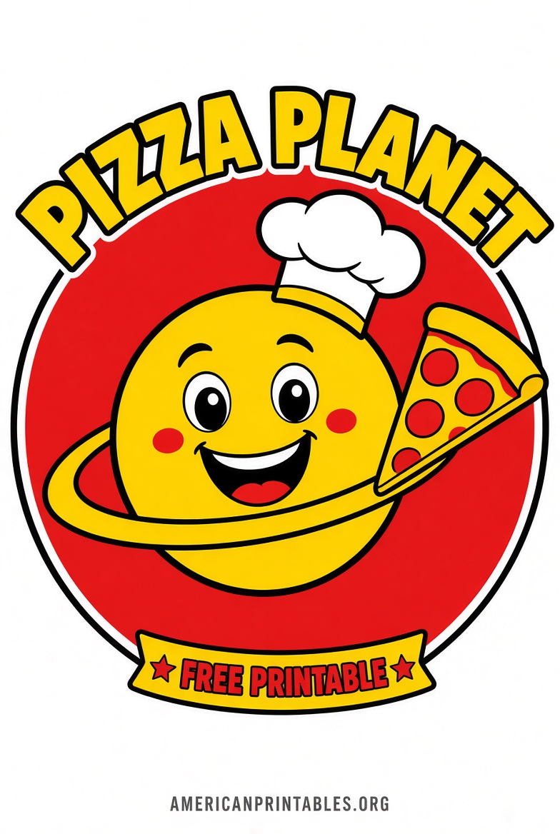 Free Printable Pizza Planet Logo – Easy Download (4)