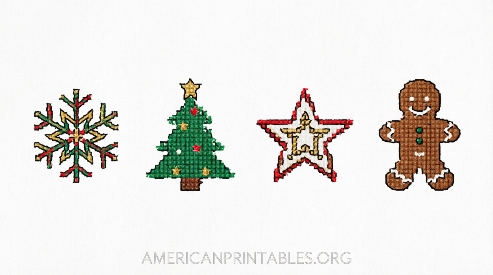 Free Printable Plastic Canvas Christmas Ornaments (1)