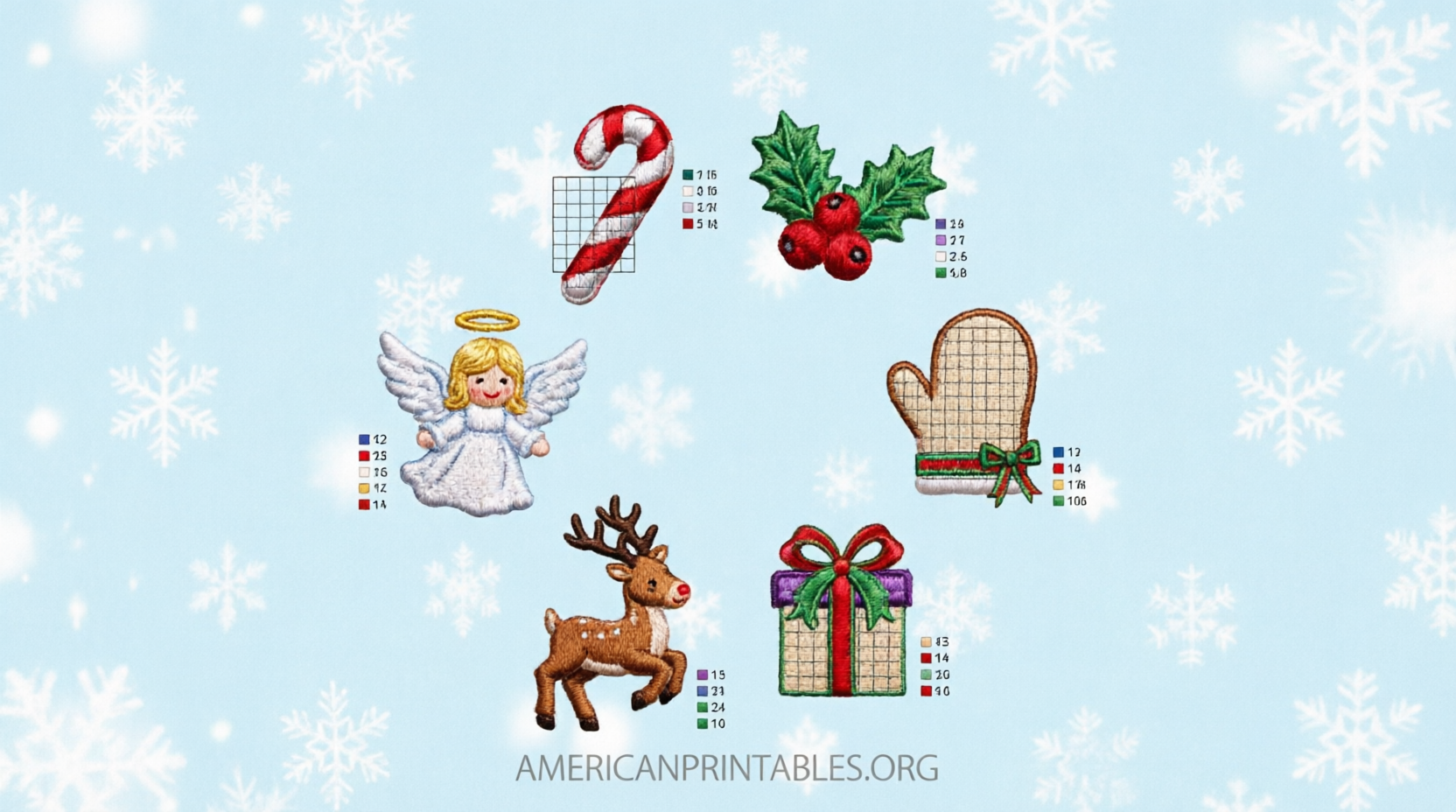 Free Printable Plastic Canvas Christmas Ornaments (2)