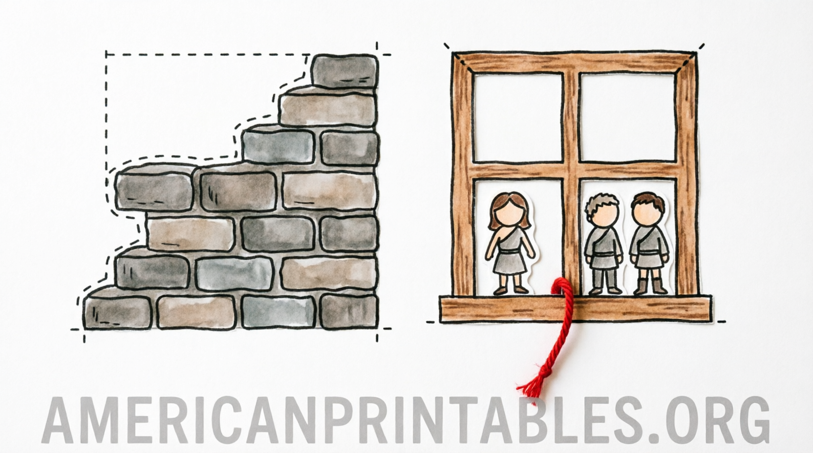 Free Printable Rahab and the Spies Craft (4)