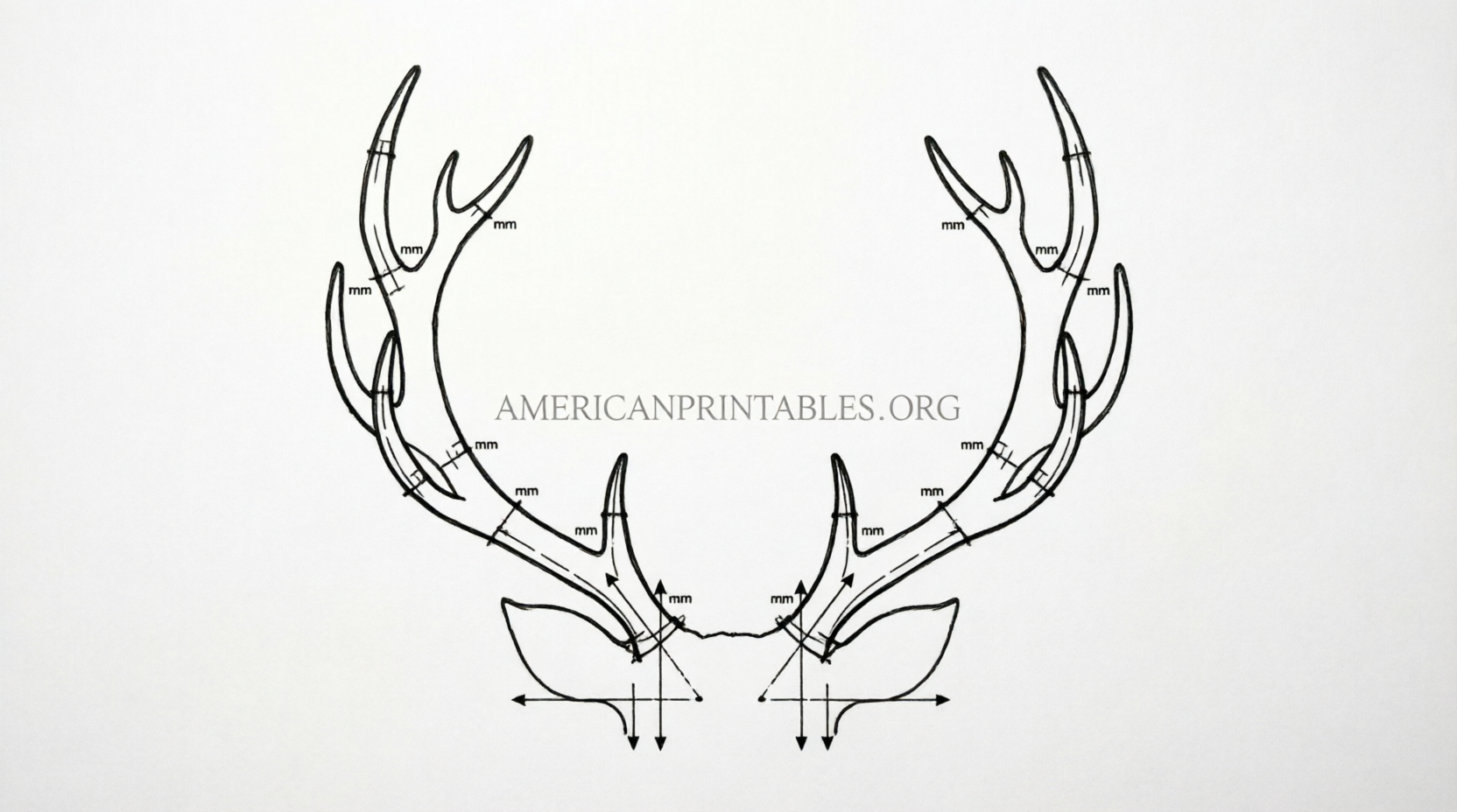 Free Printable Reindeer Antlers Template (3)