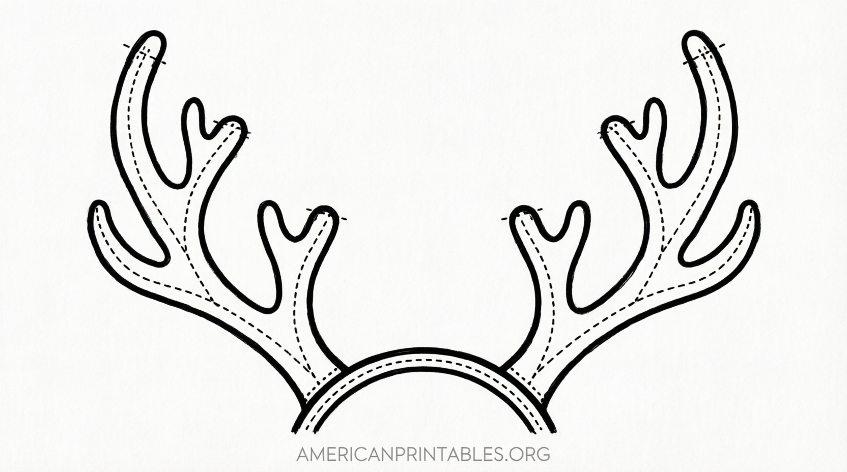 Free Printable Reindeer Antlers Templates (1)