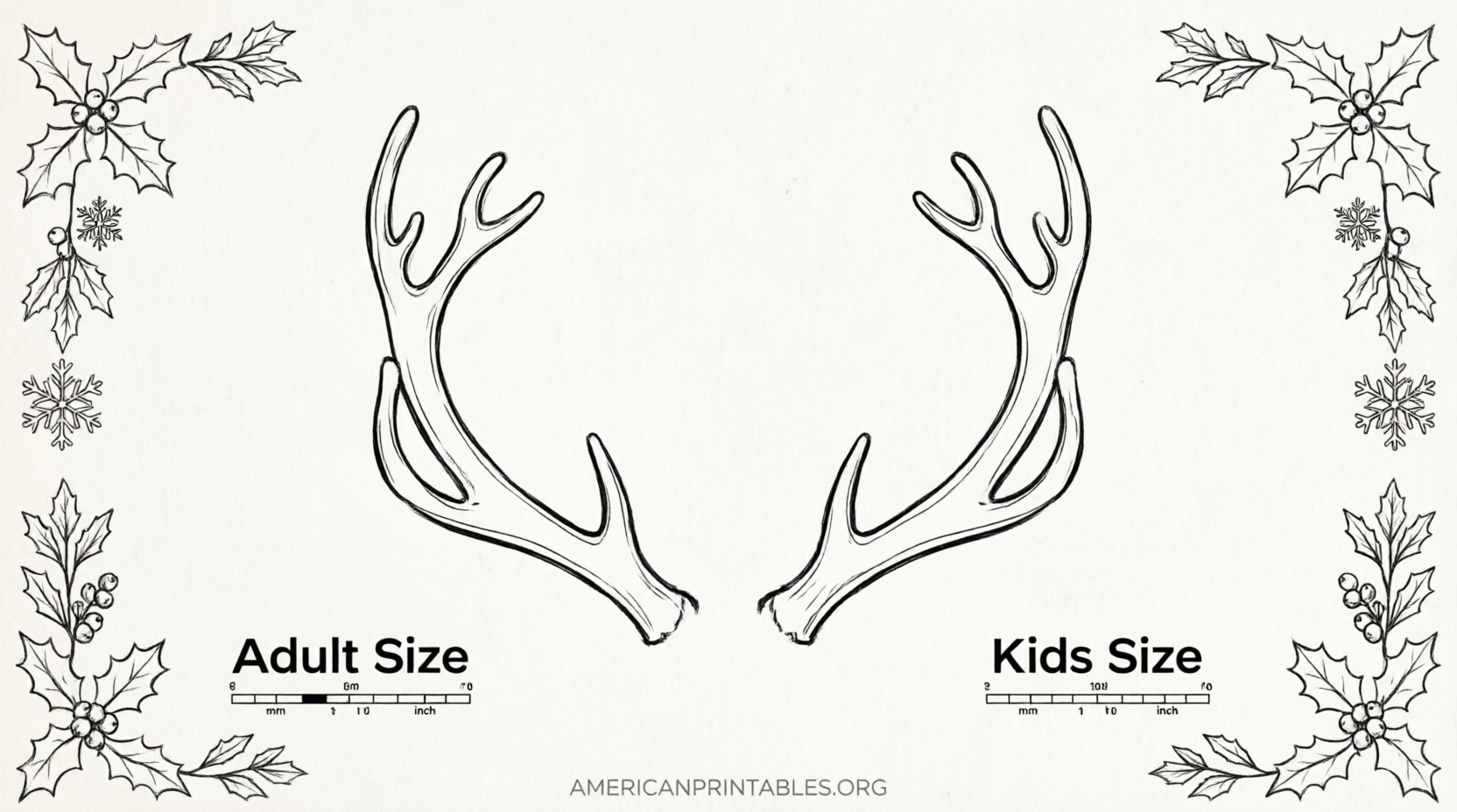 Free Printable Reindeer Antlers Templates (2)