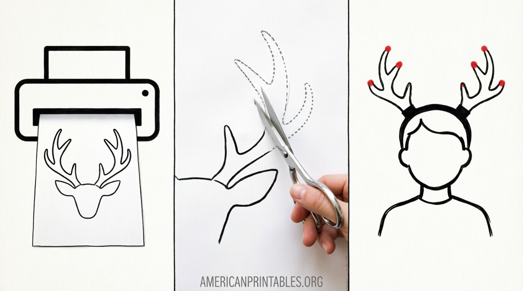 Free Printable Reindeer Antlers Templates (3)