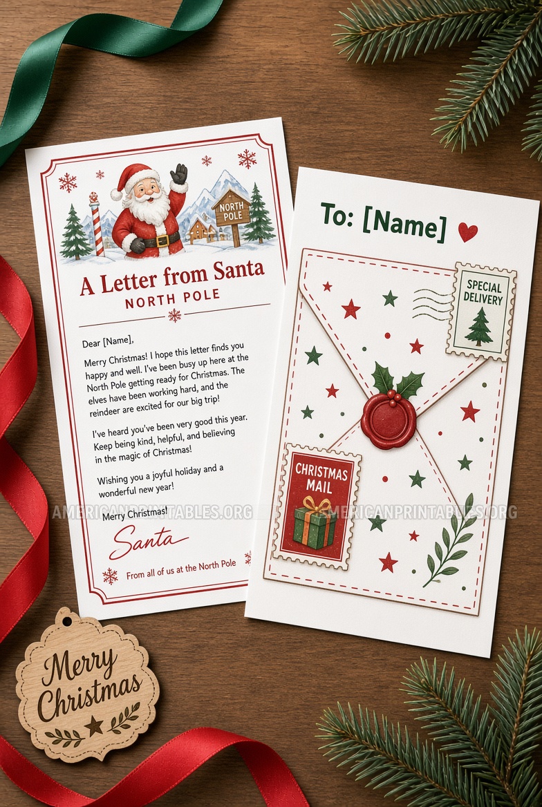 Free Printable Santa Letter Templates (3)