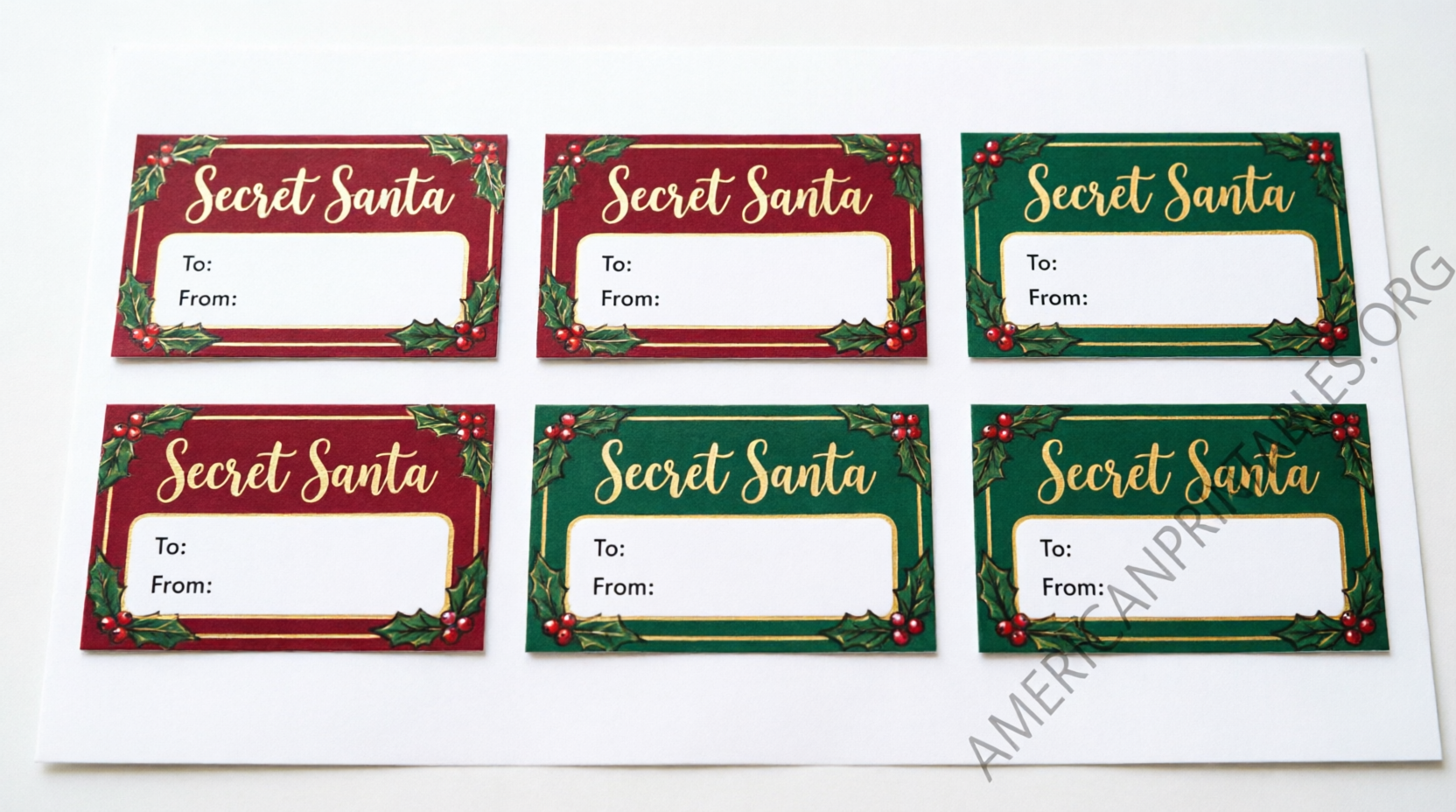 Free Printable Secret Santa Tags to Download (1)