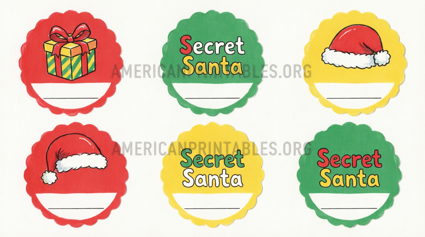 Free Printable Secret Santa Tags to Download (3)
