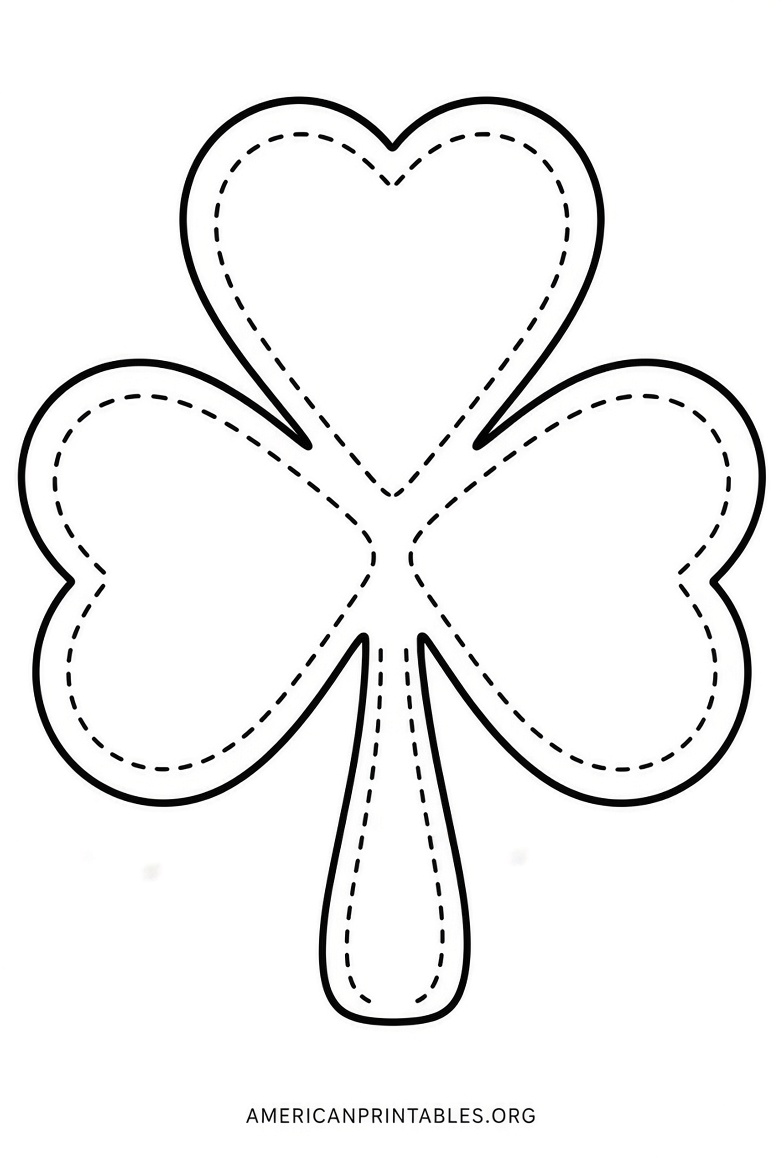 Free Printable Shamrock Cut Out Templates (1)