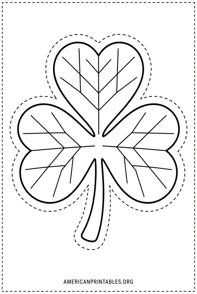 Free Printable Shamrock Cut Out Templates (3)