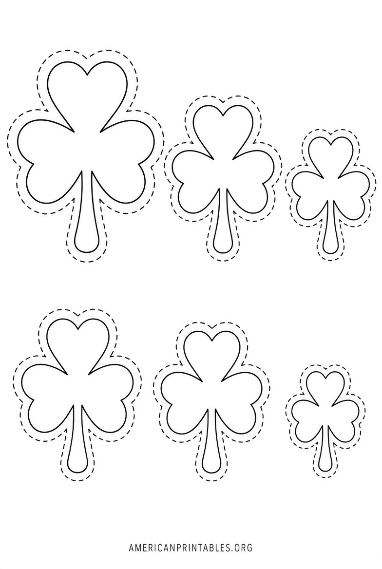 Free Printable Shamrock Cut Out Templates (4)