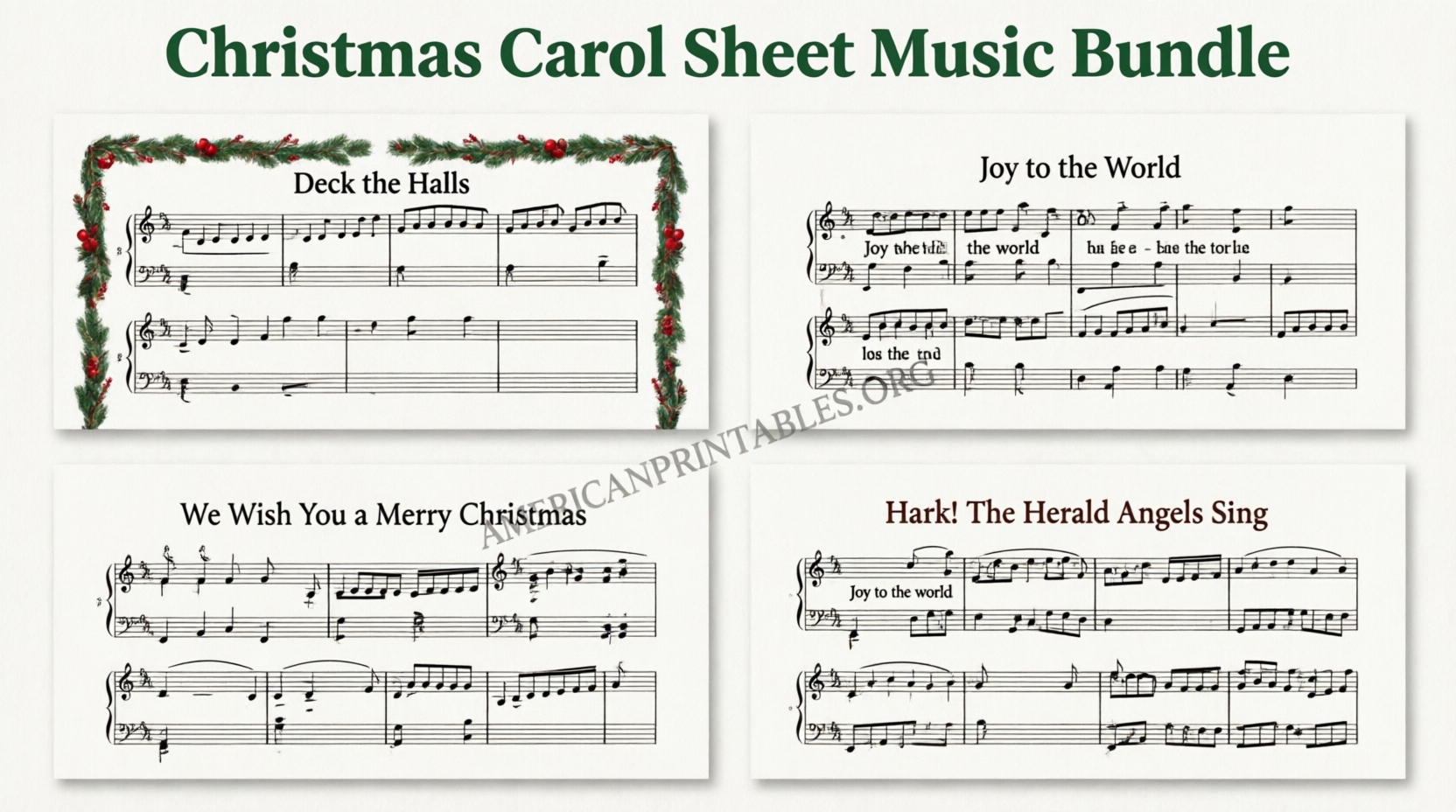 Free Printable Sheet Music for Christmas Carols (2)