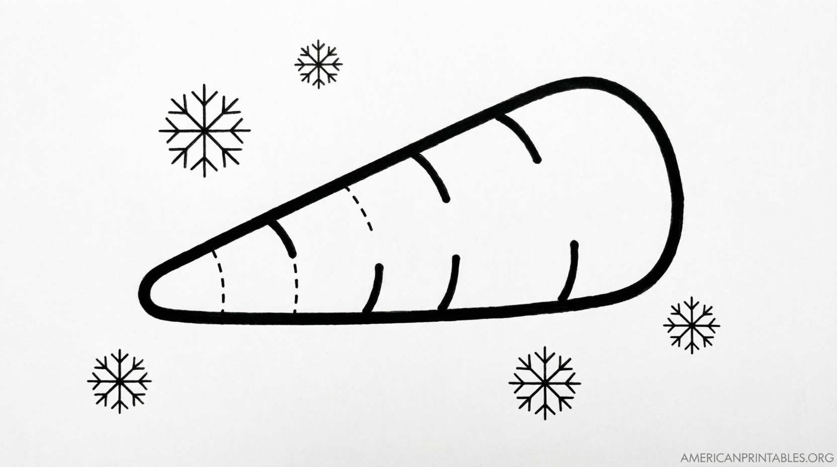 Free Printable Snowman Nose Template – Easy Download (2)