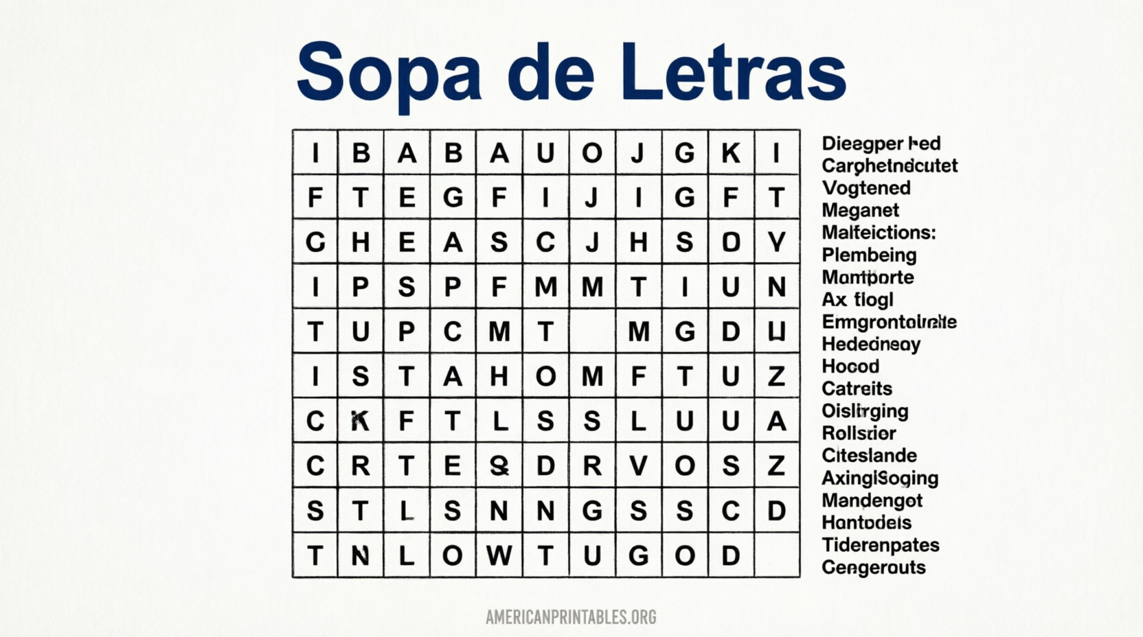 Free Printable Spanish Word Search Puzzles (1)
